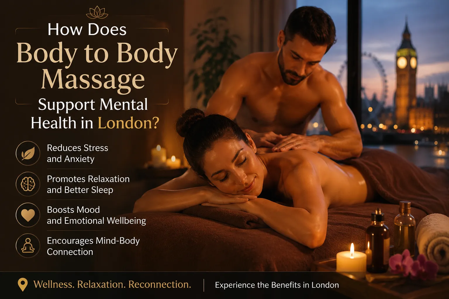 How Does Body to Body Massage Support Mental Health in London?
